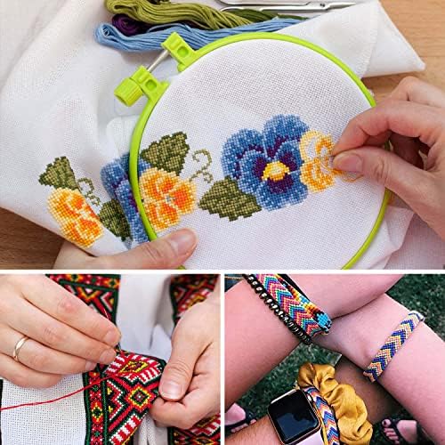 VICOVI Friendship Bracelet String Kits, 100 Colors Embroidery Floss