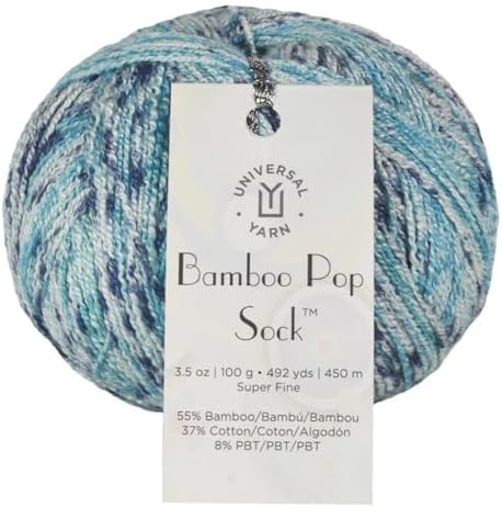 Universal Yarn Bamboo Pop Sock (401 Overcast)