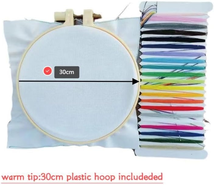 Bird and Tropical Scenery Cross Stitch Kits with Hoop Easy Pattern