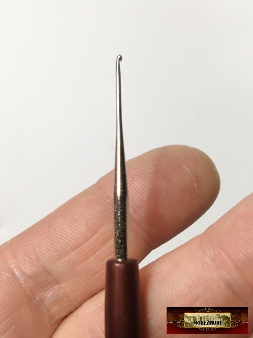 Morezmore M01100 1pc 0.5mm Tiny Crochet Hook for Miniature Clothing
