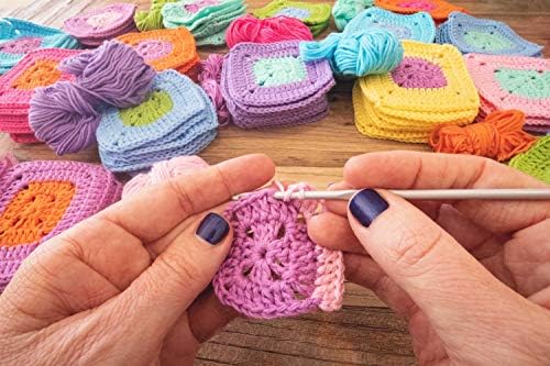 Studio Sam Pure Cotton Yarn Set for Knitting and Crochet. Pack of 10