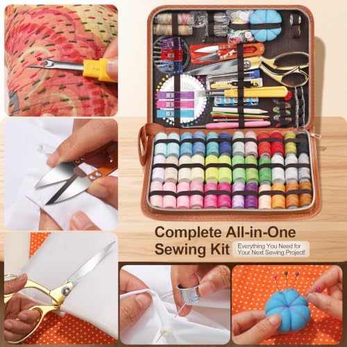 Sewing Kit for Adults and Beginners, 254-Piece Needle and Thread