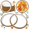 6 Pcs Embroidery Hoop Frame Set, Circle Hoop Ring Cross Stitch Hoop