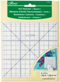 Clover Hot Hemmer Ruler 6"X6" - Square