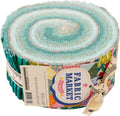 Flowerhouse Fabric Market Sea Glass Roll Up 40 2.5-inch Strips Jelly