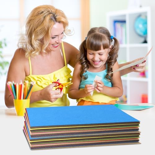 Morcheiong 24 Pcs Self Adhesive Felt Sheet Soft Felt Sheets with