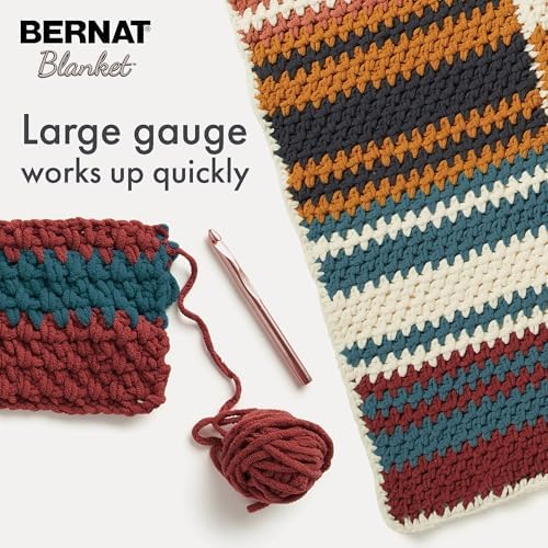 Bernat Blanket Yarn Super Bulky Soft Chenille Yarn Clary Sage 2-Pack
