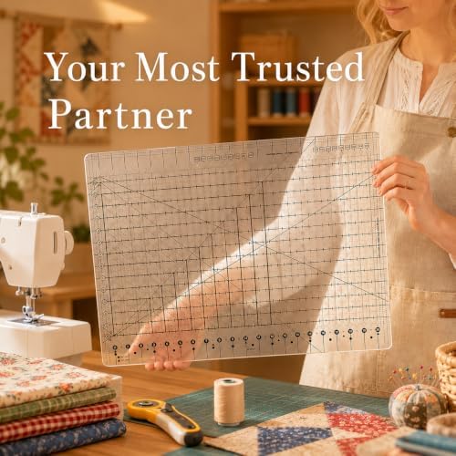 Slotted Quilting Rulers, Hfamvrath 17-3/4in x 22in Extra Large Sewing