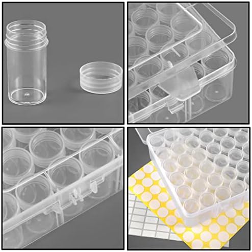 1pack 60 Grids Bead Organizer and Storage Diamond Painting Containers