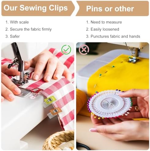 Coideal Small Sewing Fabric Clips, 48 Pcs Mini Multipurpose Quilt