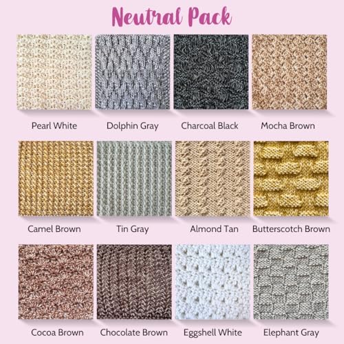 Cotton to The Core #3 DK Cotton Yarn, 12-Pack (1704Yds/600G), Neutral