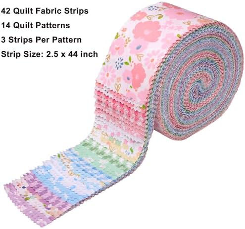 Jelly Rolls for Quilting, 42 Strips 2.5" x 44"
