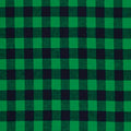 Mook Fabrics Yarn Dyed Flannel Small Buffalo Check, Green Cut by The