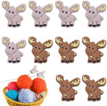 10 Pack Colorful Deer Knitting Needle Stoppers