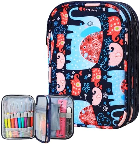 Crochet Hook Case with Web Pockets