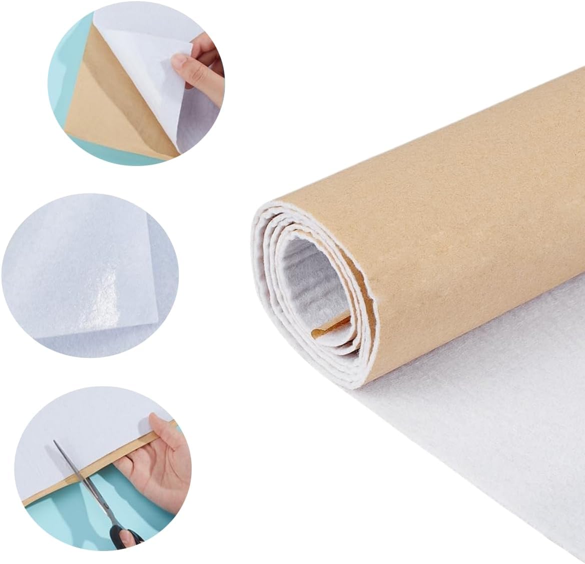 200g Self-Adhesive Cotton Batting 1/2 Meter - Peel and Stick Quilt
