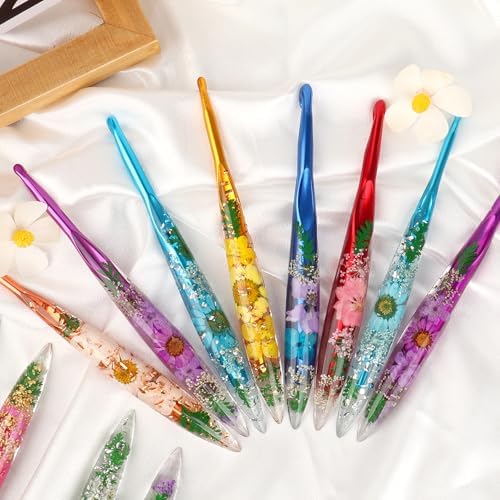 Katech 3.0mm Crochet Hook for Arthritic Hands, Long Aluminum Inline