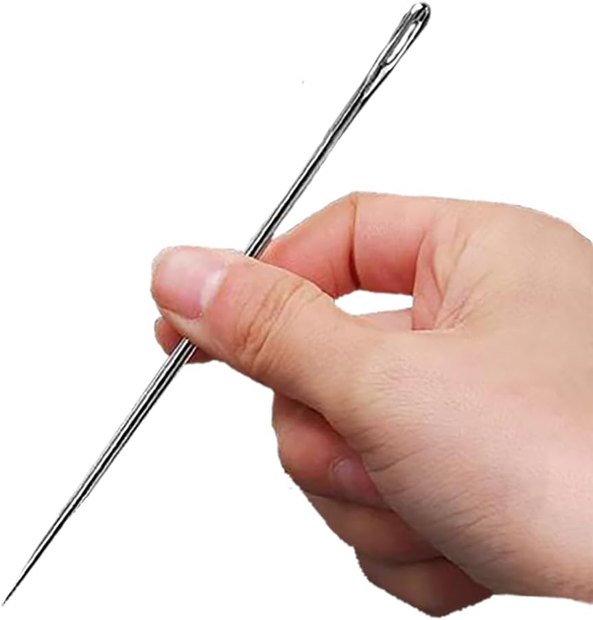 4" Professional Upholstery Needle 10cm Length 3mm Thickness, Big Eye