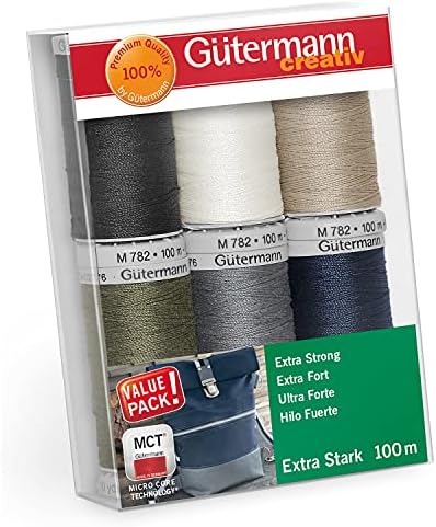 Gutermann 'Assorted' Extra Strong Thread Set - 6 x 100m