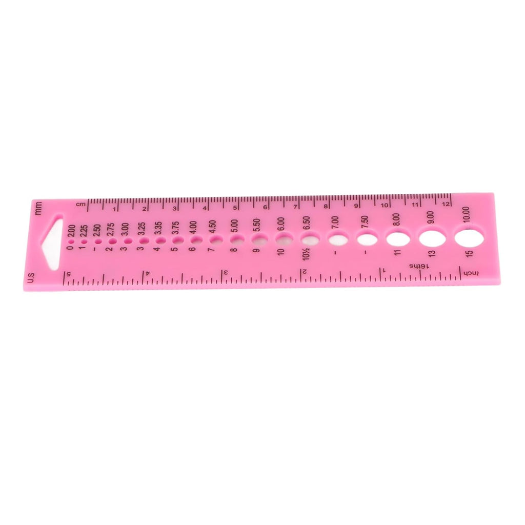 Zerodis Knitting Tools Accessories Gauge Knitting Needle Sizer Gauge