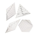 Quilting Rulers Patchwork Templates Transparent Triangle Hexagon