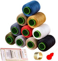 10 Color Sewing Thread Kit, Jean Thread 20s/3