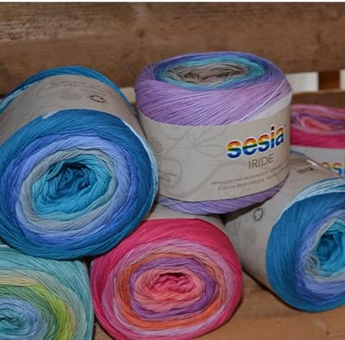 100% Organic Cotton, Multicolor Yarn, 492 Yds/4.40 oz., Needles US