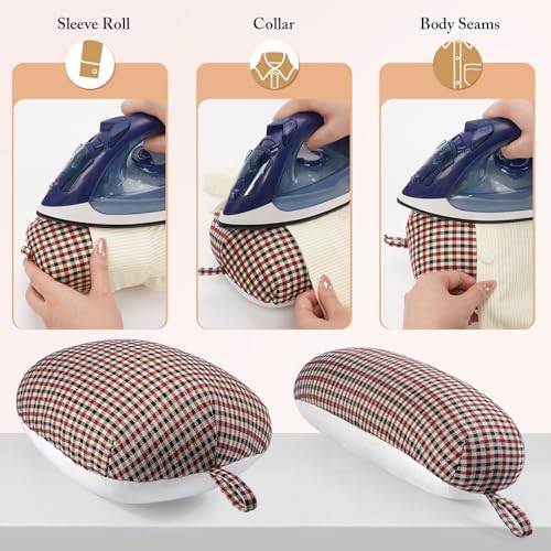 Buzzlett 2 Pcs Tailor's Ham and Seam Roll Set, Pressing Tools for
