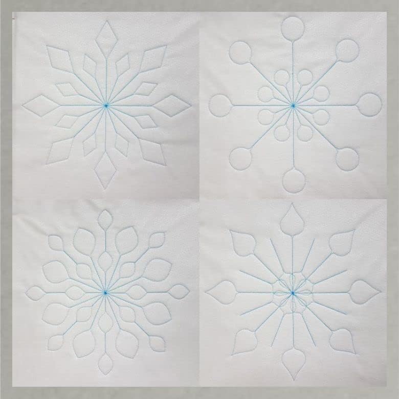 Westalee Design Spin-E-FEX Snowflake Templates Set of 8 (Low Shank)