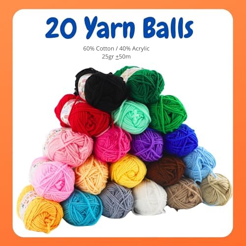 SusggO 96 Pieces Crochet Kit for Beginners Complete Crochet Amigurumi