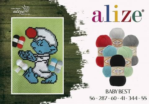 Alize Baby Best Soft Baby Yarn, Worsted Yarn 90% Anti-Pilling Acrylic