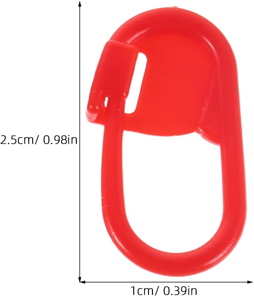 Crochet Stitch Markers Set for Knitters 1000pcs Plastic Red