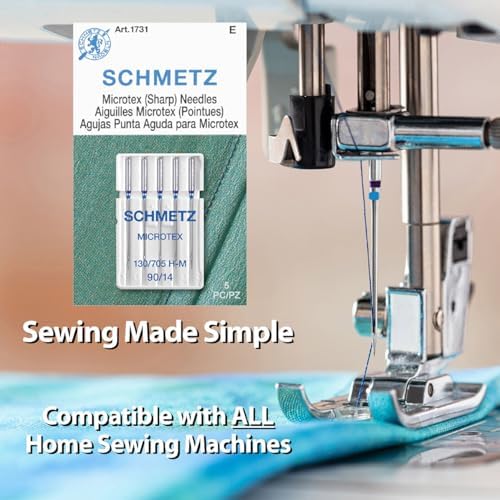 SCHMETZ Microtex Sharp Sewing Machine Needles - Quilting &