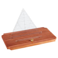 BENECREAT 10-Slot Wooden Quilting Ruler Stand, 14.94x7.83Inch