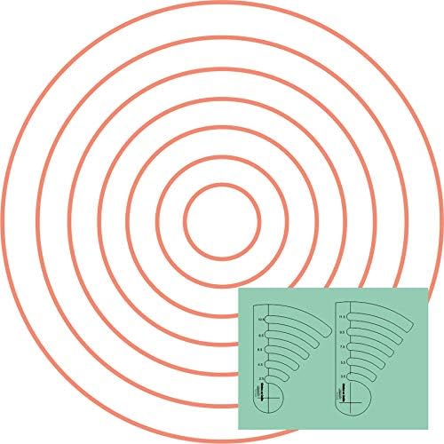 Westalee Design Circles on Quilts Template Set 2 (2.5" - 11.5")