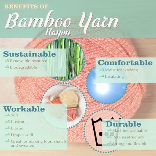 JubileeYarn Bamboo Cotton Sport Yarn - Cotton White - 4 Skeins
