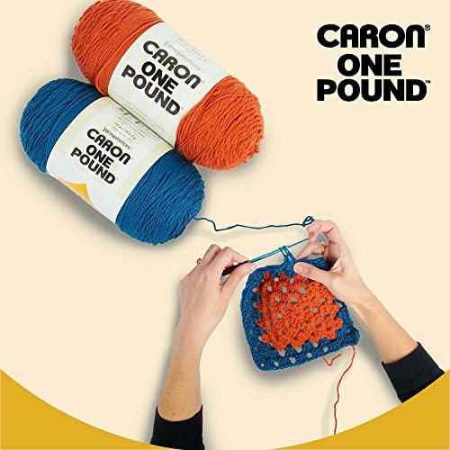 Caron One Pound Soft Yarn for Crocheting & Knitting, Royalty, 2-Pack