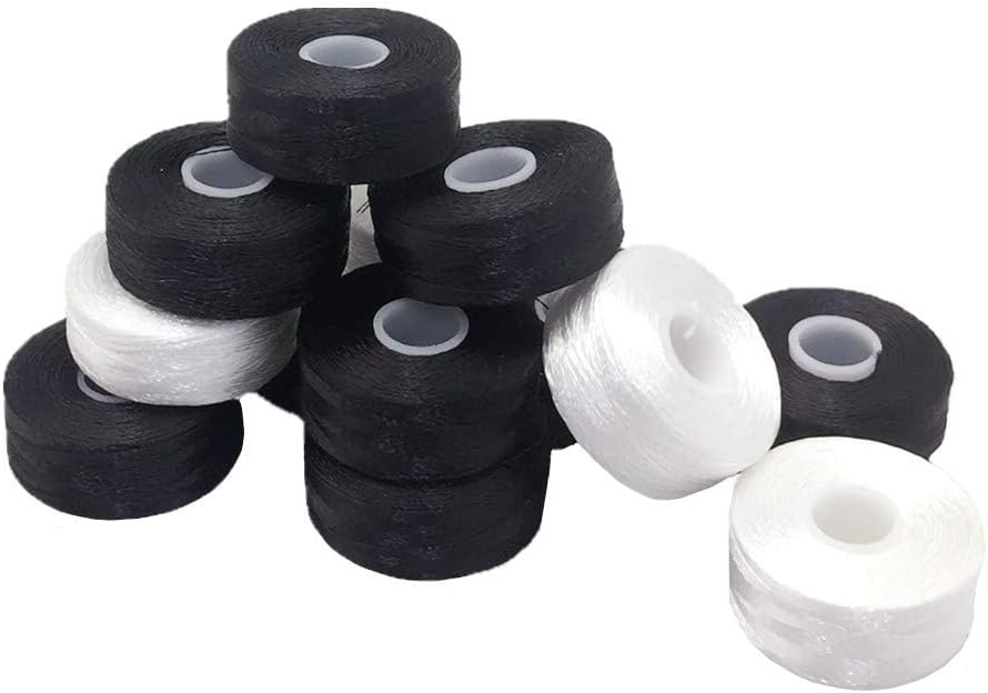 YEQIN Prewound Bobbin Thread, Sideless, 144pcs Type L Size (SA155)