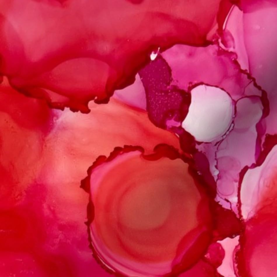Spoonflower Fabric Pink Red Purple Swirl on Essex Linen