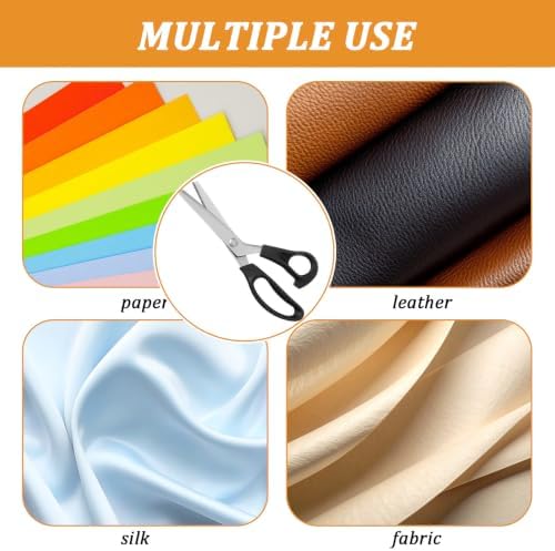 6 Pcs Pinking Shears for Fabric Cutting, 7/5/3mm Scalloped, 7/5/3mm