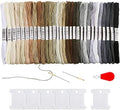 Pllieay 30 Skeins Friendship Bracelets Floss, Cross Stitch Threads