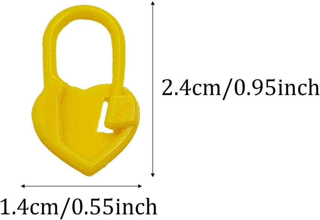 dosamll 200Pcs Heart Locking Stitch Markers for Knitting Crochet