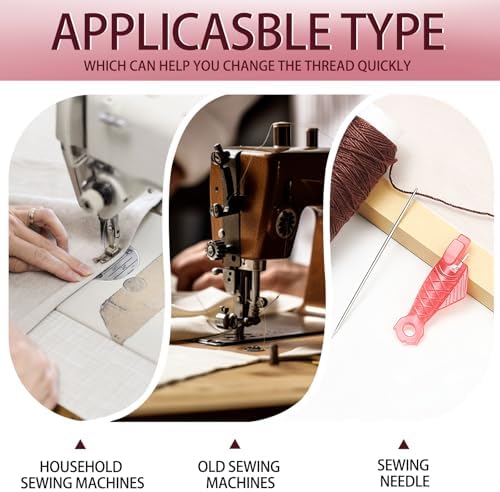 Bepisof 10 Pack Mini Pink Fish Type Needle Threader