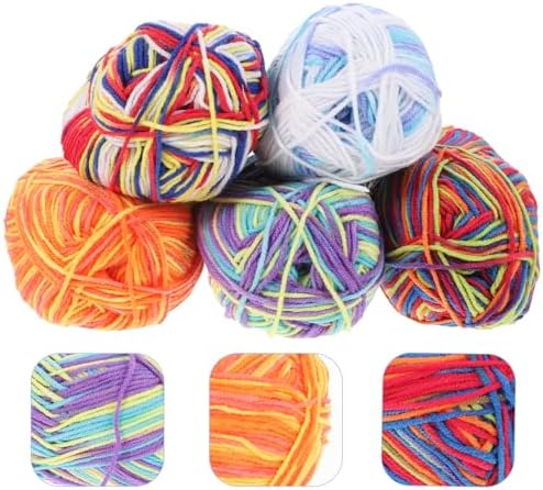 10 Rolls Gradient Cotton Yarn Bundle for Crocheting and Knitting
