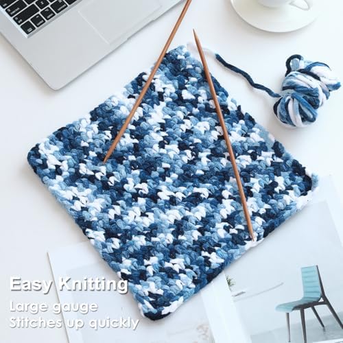 #6 Super Bulky Blanket Yarn for Crocheting - 4 Skeins