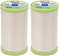 2-Pack Bundle Coats & Clark Dual Duty Plus Hand Quilting Thread 325yds