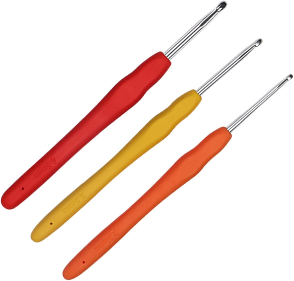 Crochet Hooks 2.5mm 3.5mm 4.5mm Crochet Needles QLRFFLJOY 3 pcs
