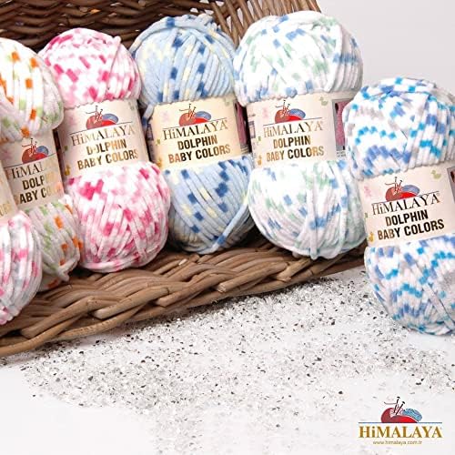 Himalaya Dolphin Baby Colors (5-Pack), 656 yds 5X100 Gram, Super Bulky