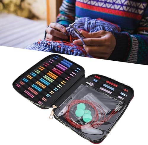 OPPWONG 13 Sizes Interchangeable Knitting Needles Set 3.0-10.0mm