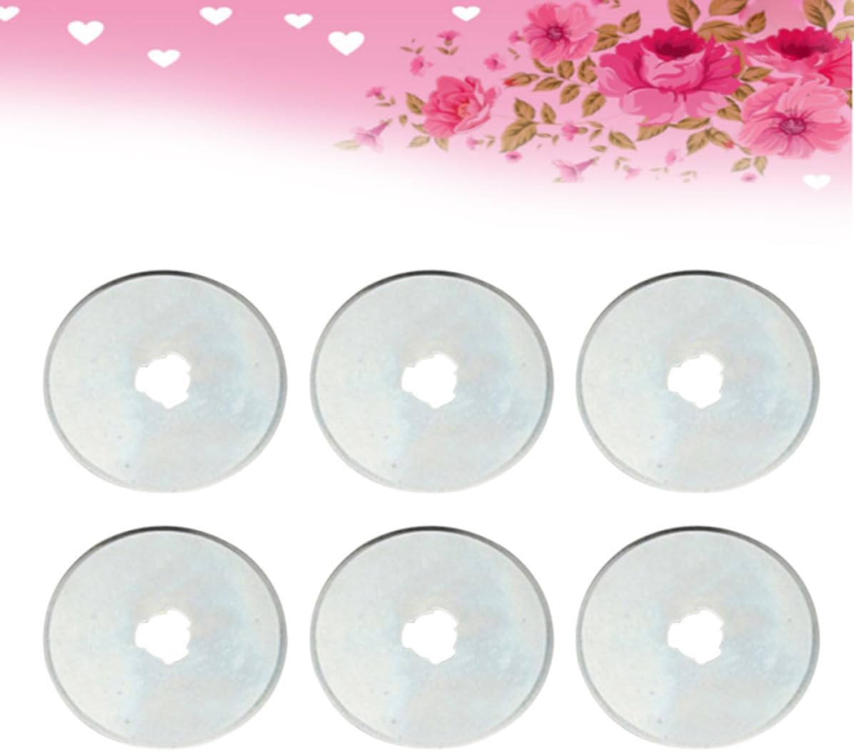 6pcs Rotary Cutter Blades Replacement Set for Sewing Fabric